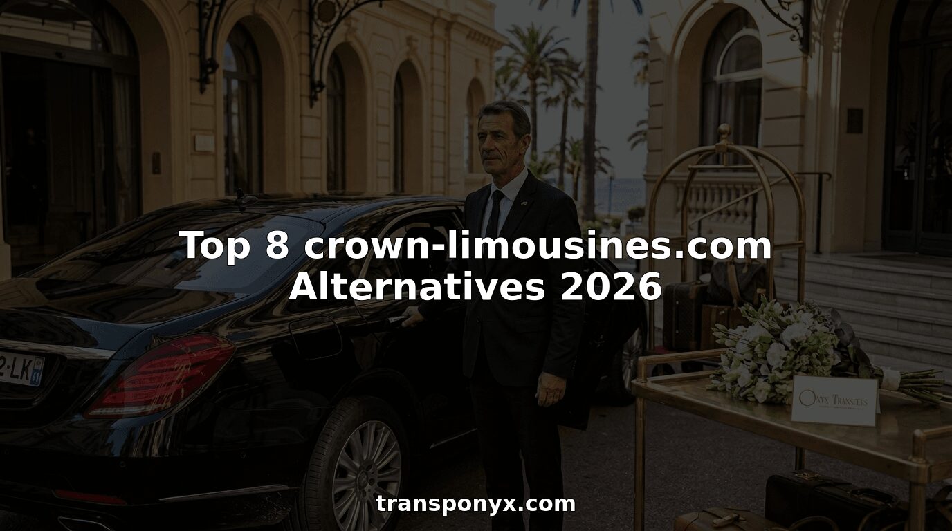 Chauffeur with limousine at French Riviera hotel