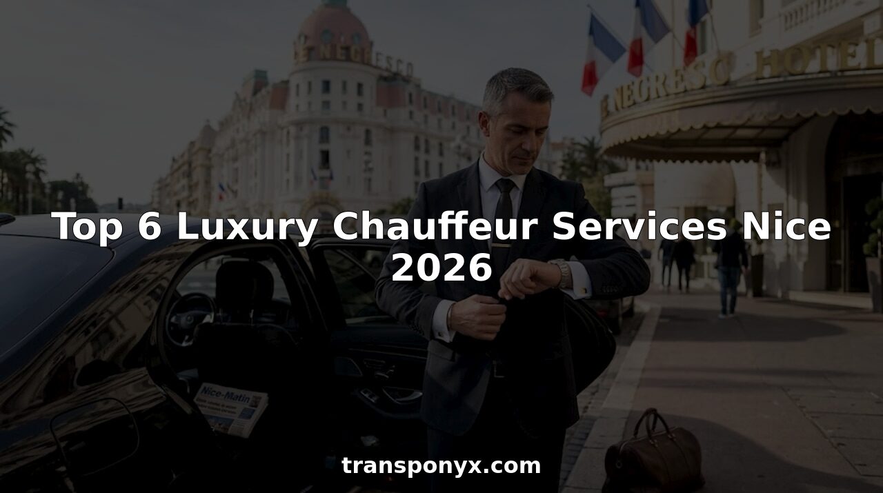 Chauffeur with Mercedes at Nice Negresco Hotel