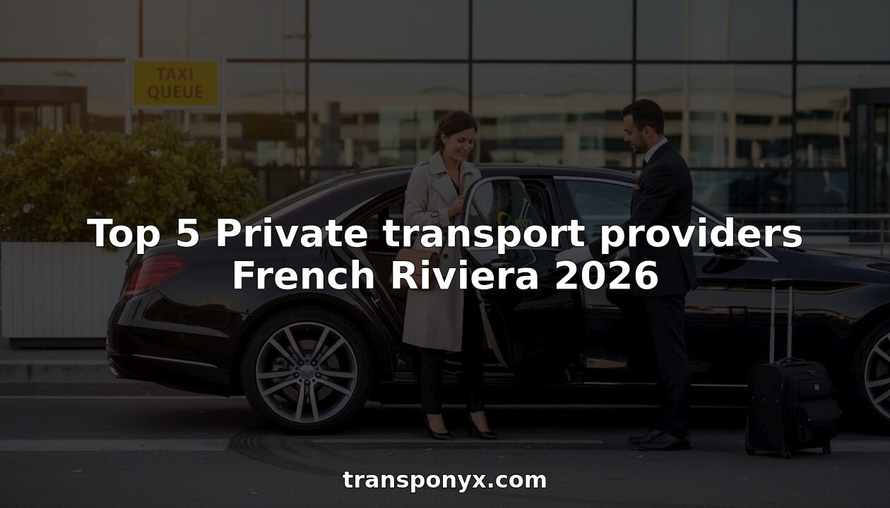 Chauffeur opening luxury sedan at Nice Airport