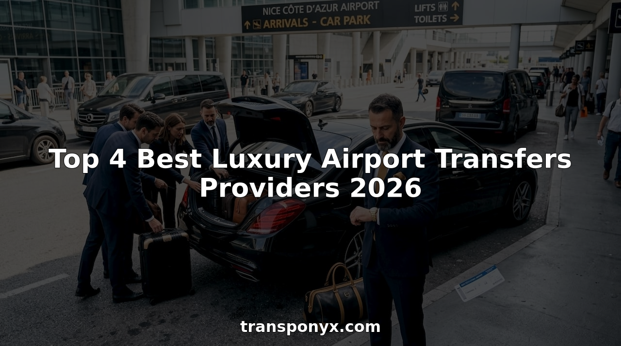 Chauffeur greets travelers at airport curb