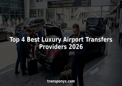 Chauffeur greets travelers at airport curb