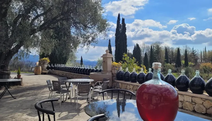 Domaine des Hautes Collines Bellet AOC Saint-Jeannet vue panoramique