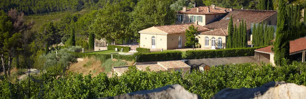 Château Pibarnon vue panoramique vignoble Bandol